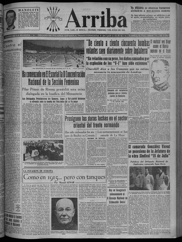 Miniatura de Arriba del 7 de julio de 1944