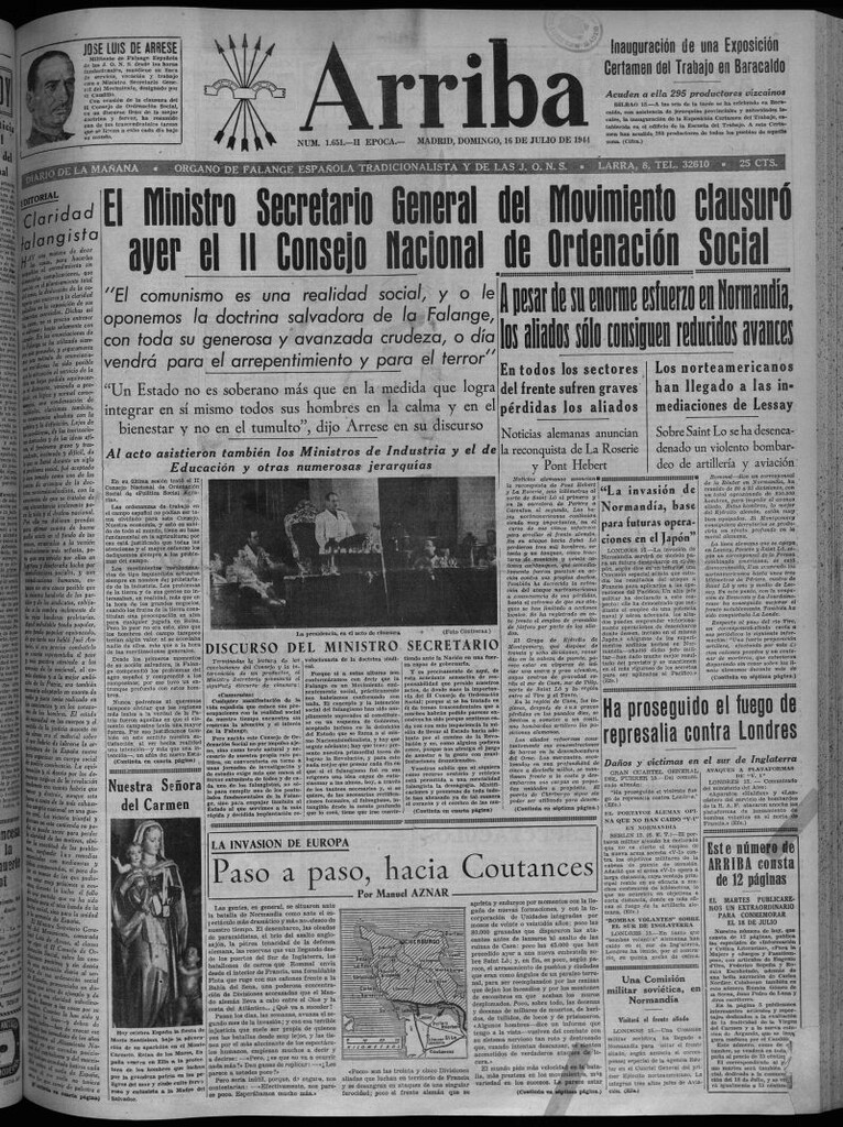 Miniatura de Arriba del 16 de julio de 1944