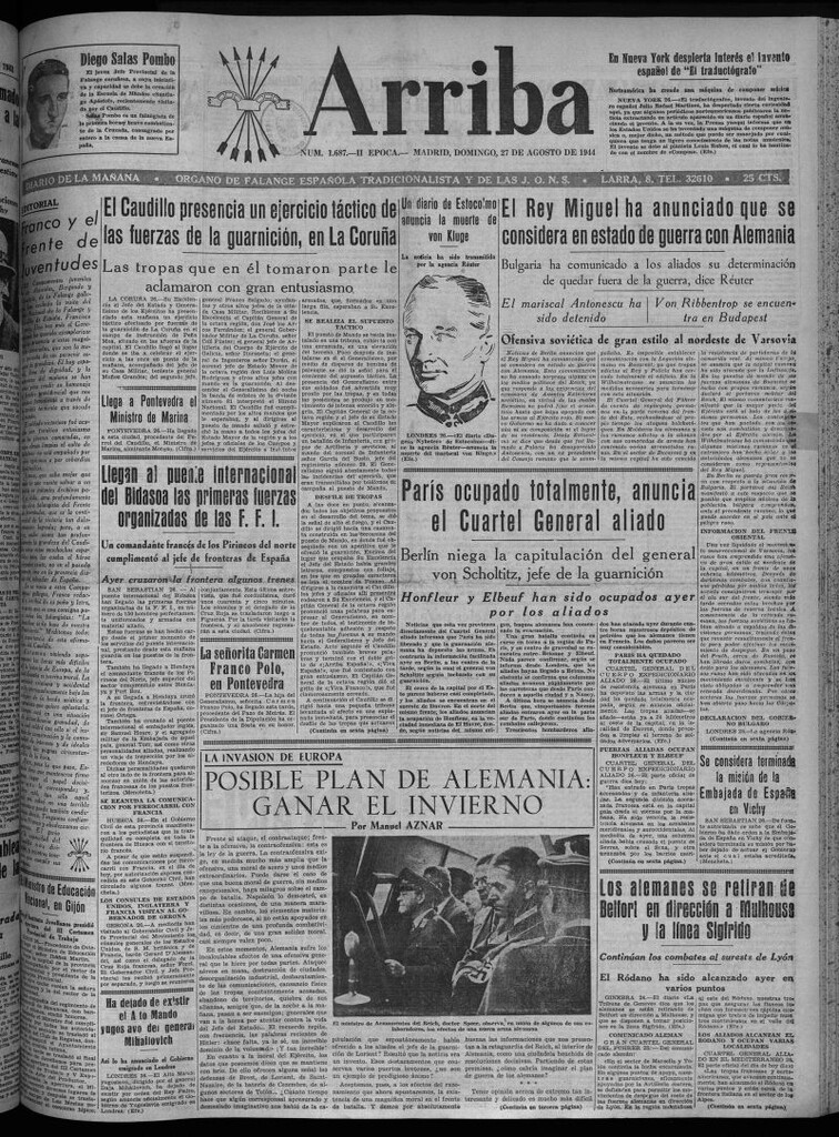 Miniatura de Arriba del 27 de agosto de 1944
