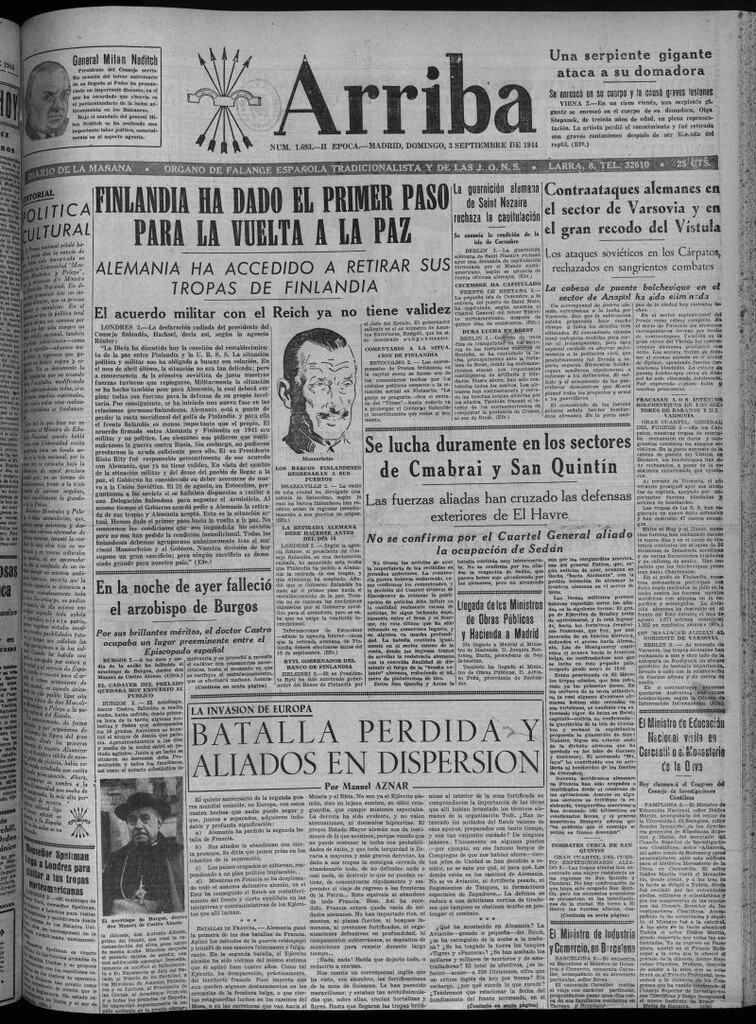 Miniatura de Arriba del 3 de septiembre de 1944