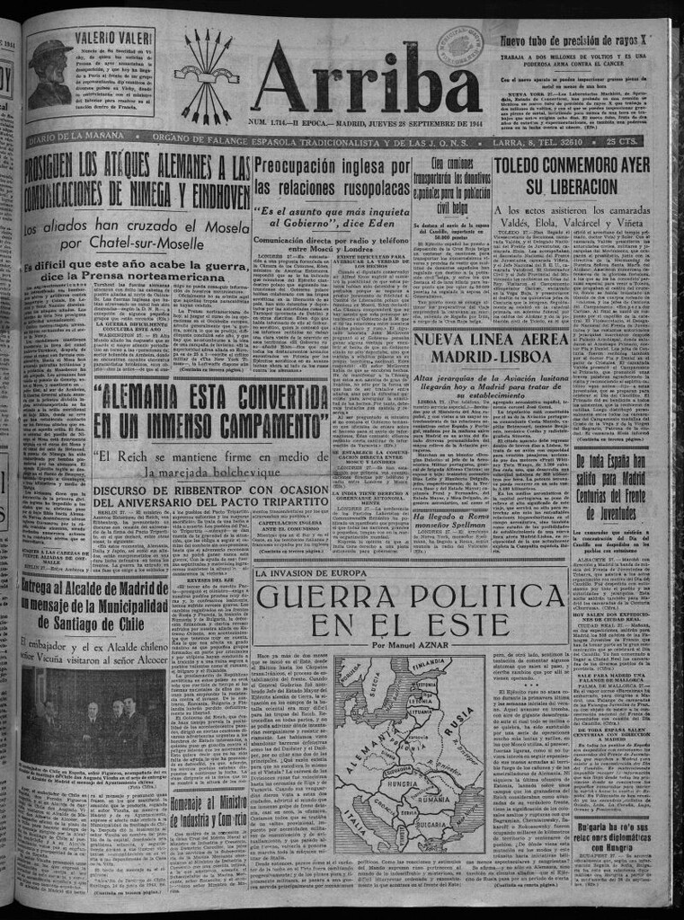 Miniatura de Arriba del 28 de septiembre de 1944
