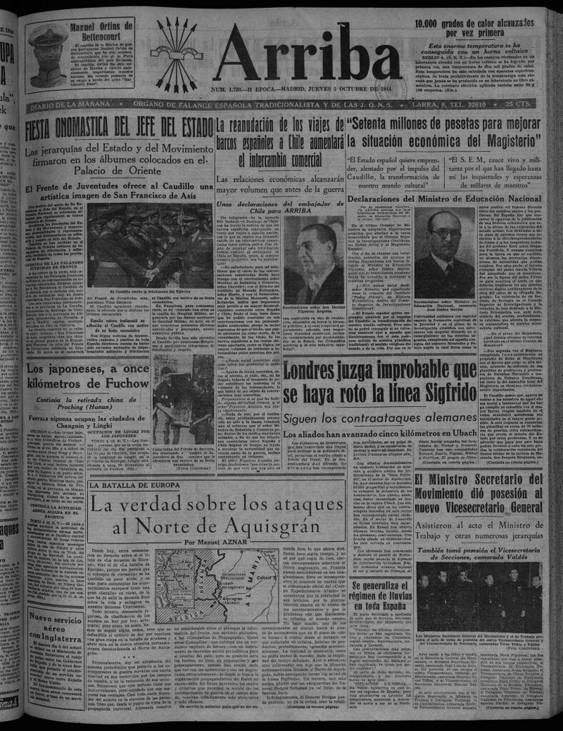 Miniatura de Arriba del 5 de octubre de 1944