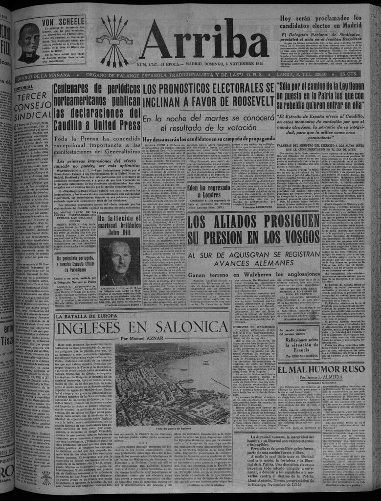 Miniatura de Arriba del 5 de noviembre de 1944
