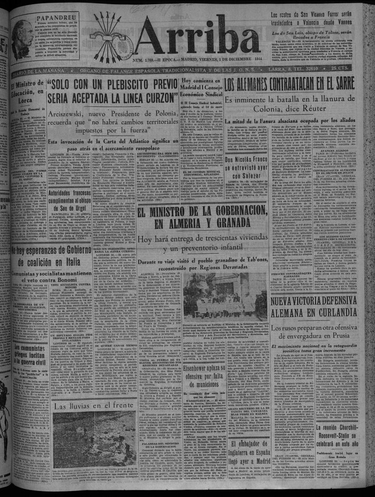 Miniatura de Arriba del 1 de diciembre de 1944