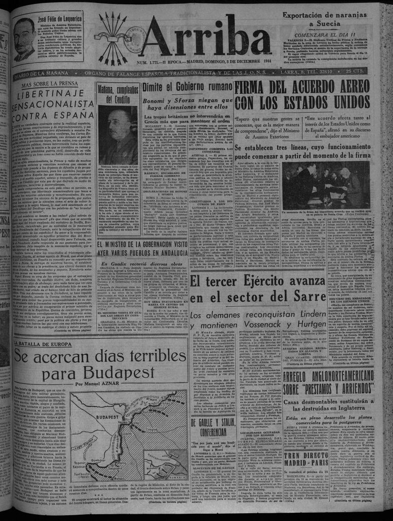 Miniatura de Arriba del 3 de diciembre de 1944