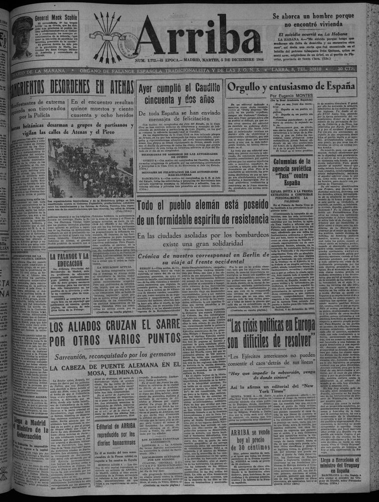 Miniatura de Arriba del 5 de diciembre de 1944