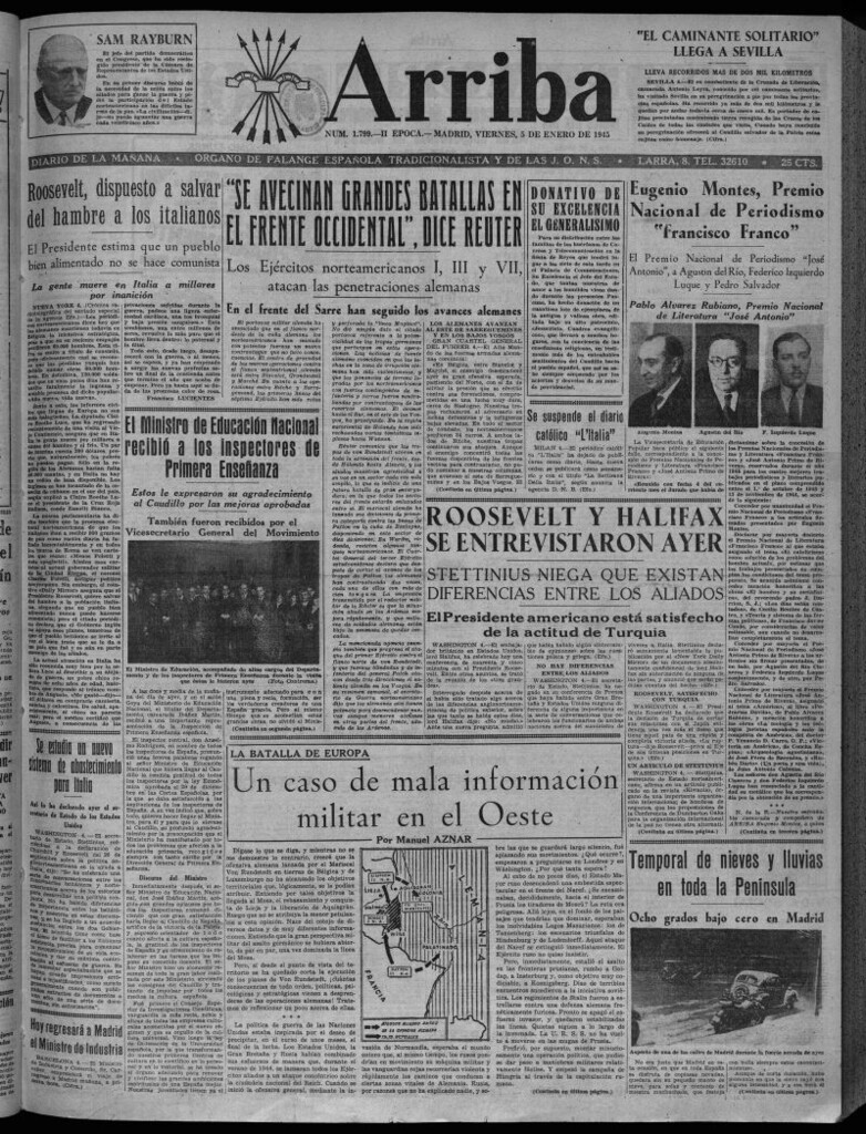 Miniatura de Arriba del 5 de enero de 1945