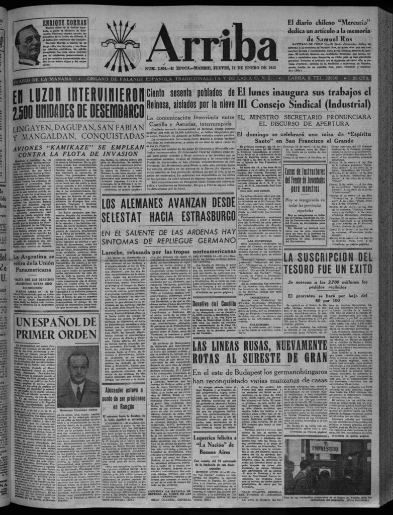 Miniatura de Arriba del 11 de enero de 1945