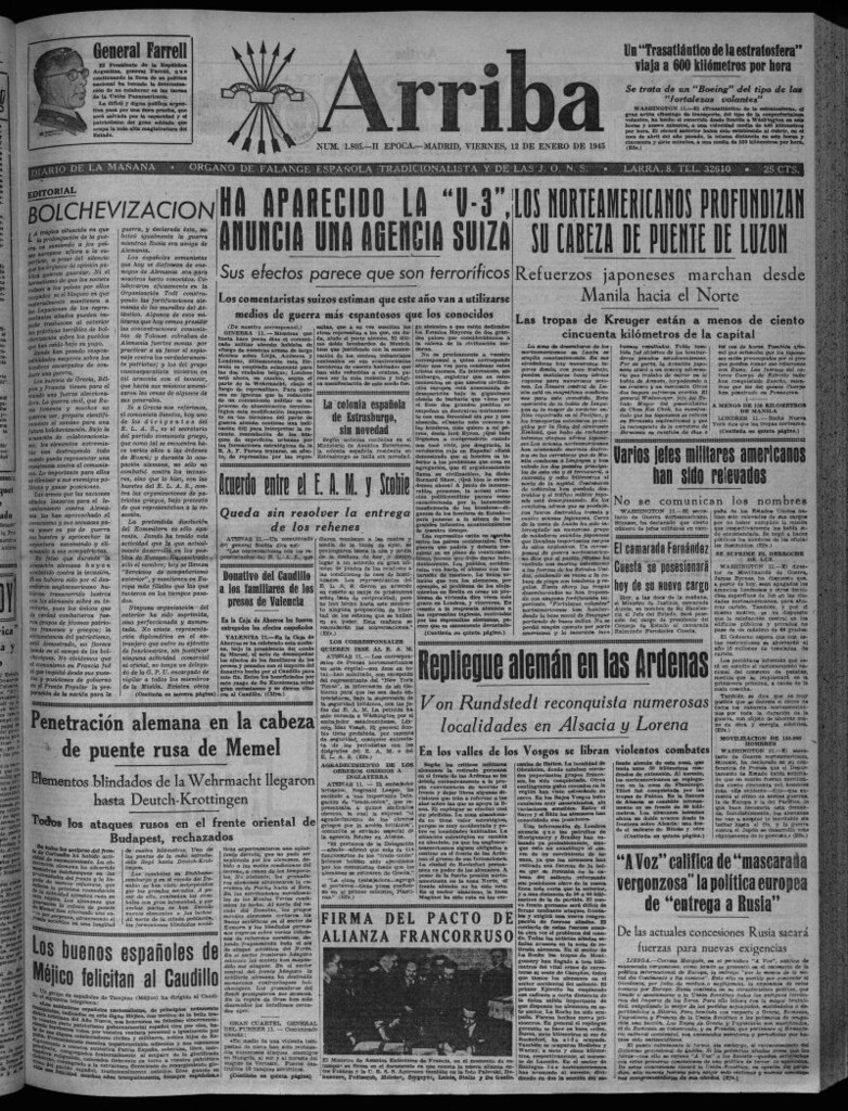 Miniatura de Arriba del 12 de enero de 1945