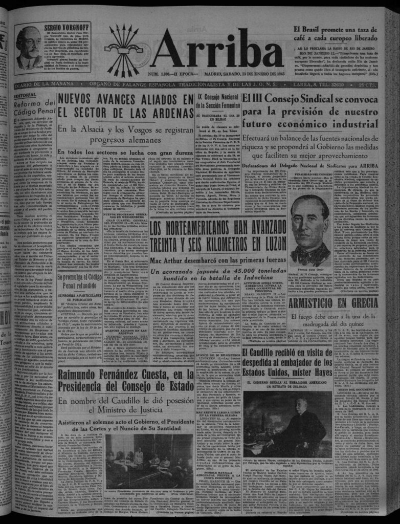 Miniatura de Arriba del 13 de enero de 1945