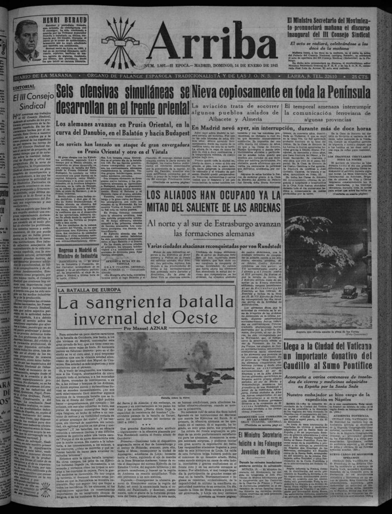 Miniatura de Arriba del 14 de enero de 1945