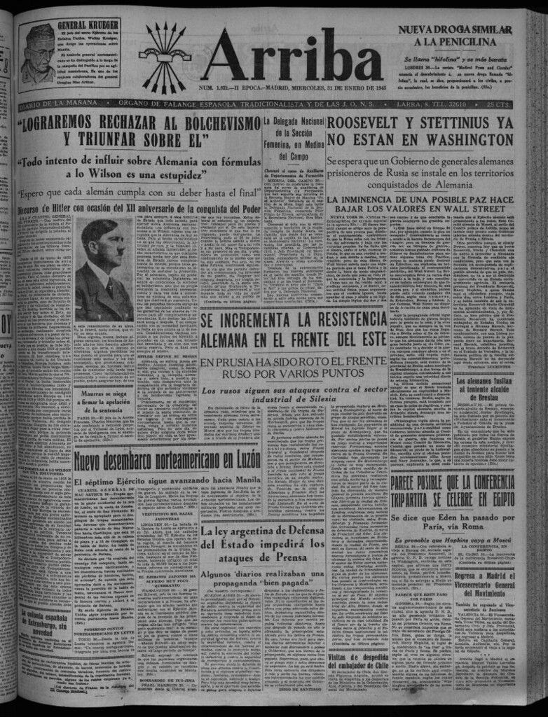 Miniatura de Arriba del 31 de enero de 1945