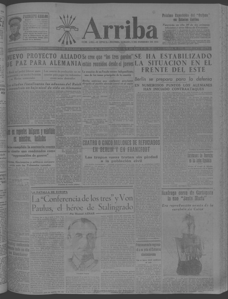 Miniatura de Arriba del 3 de febrero de 1945