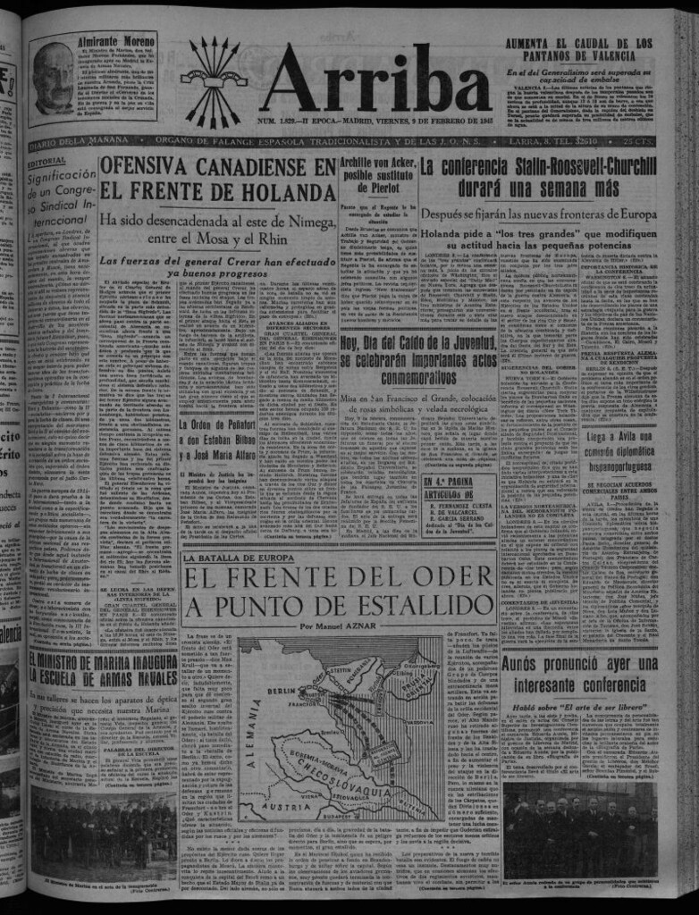 Miniatura de Arriba del 9 de febrero de 1945