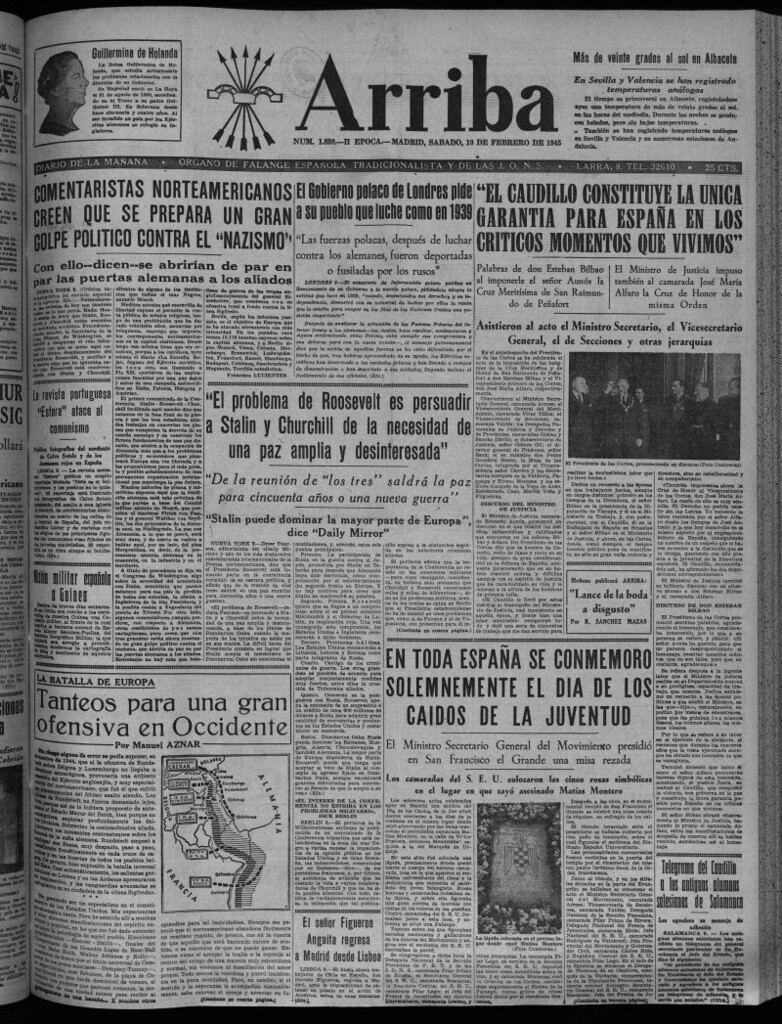 Miniatura de Arriba del 10 de febrero de 1945