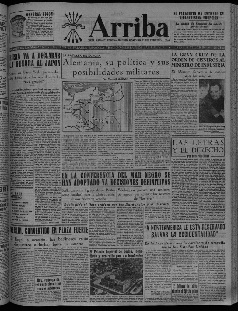 Miniatura de Arriba del 11 de febrero de 1945