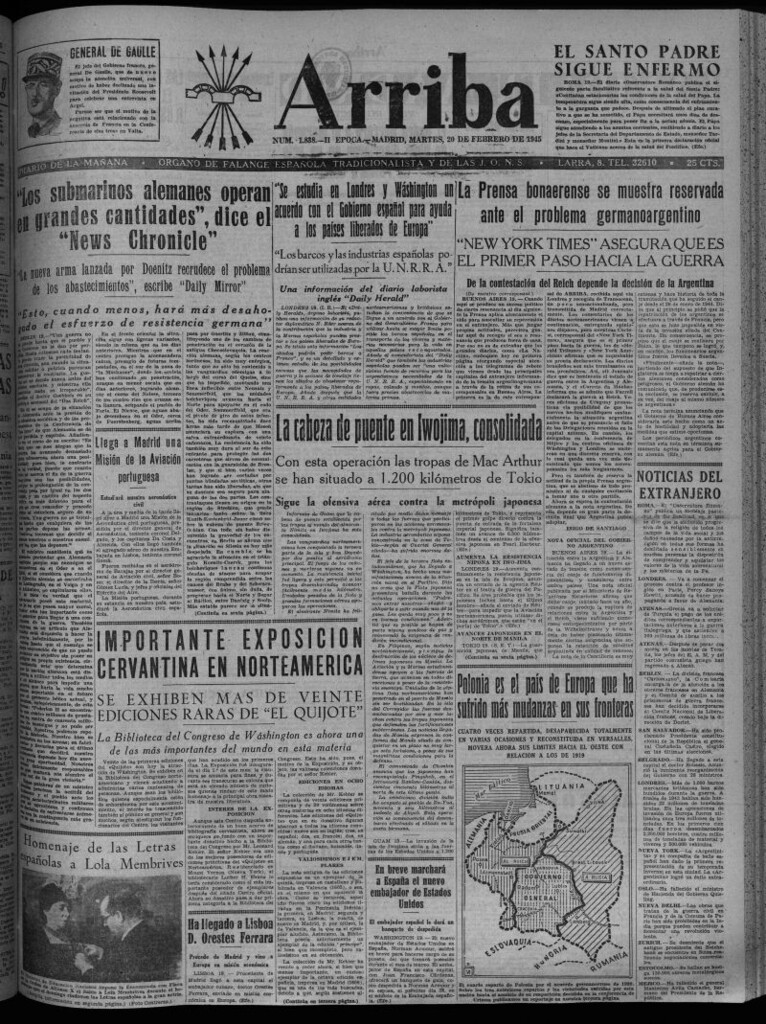 Miniatura de Arriba del 20 de febrero de 1945