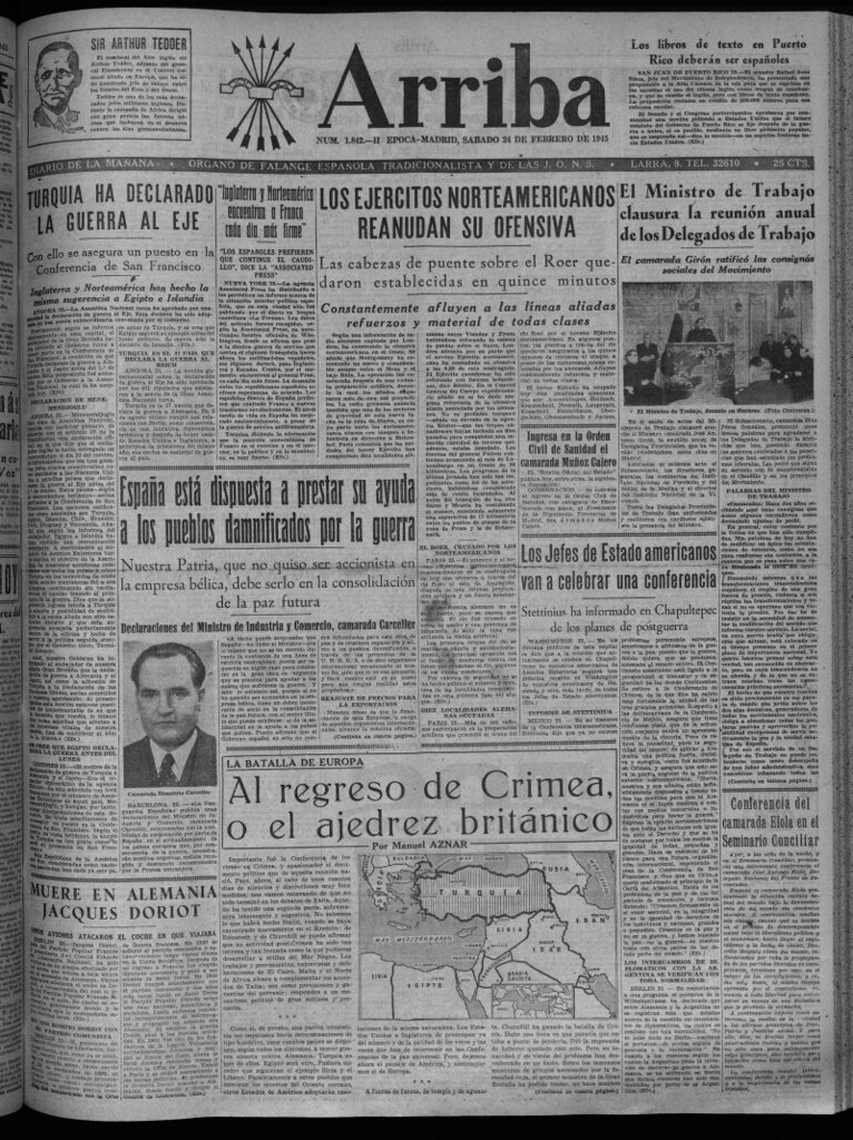 Miniatura de Arriba del 24 de febrero de 1945