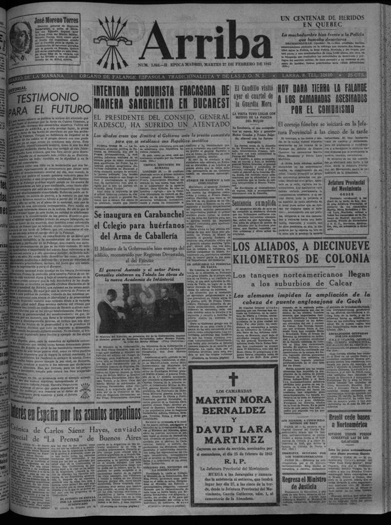 Miniatura de Arriba del 27 de febrero de 1945