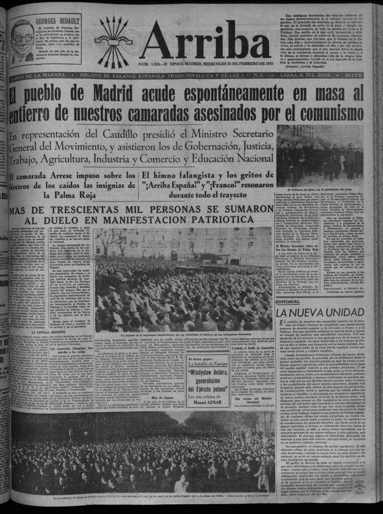 Miniatura de Arriba del 28 de febrero de 1945