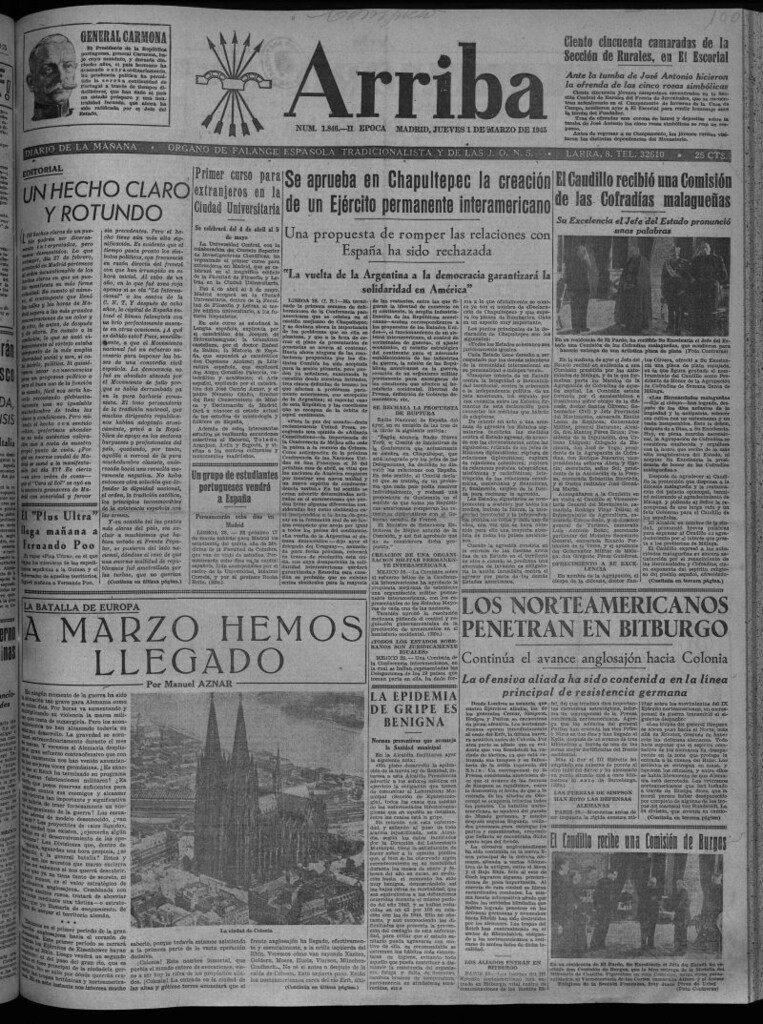 Miniatura de Arriba del 1 de marzo de 1945