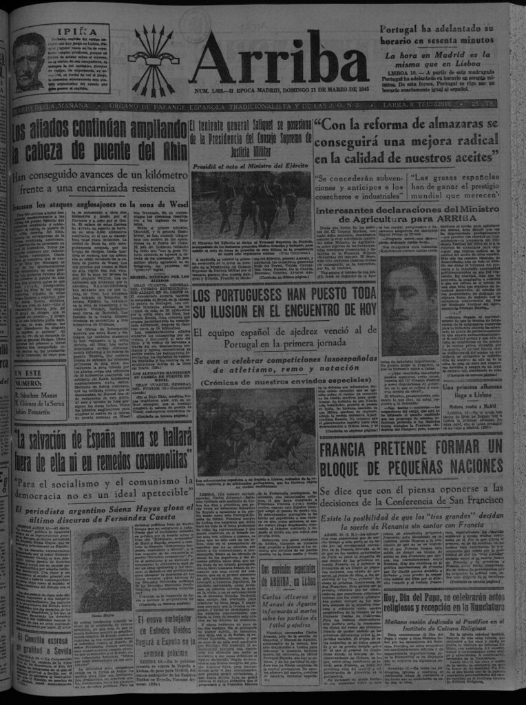 Miniatura de Arriba del 11 de marzo de 1945