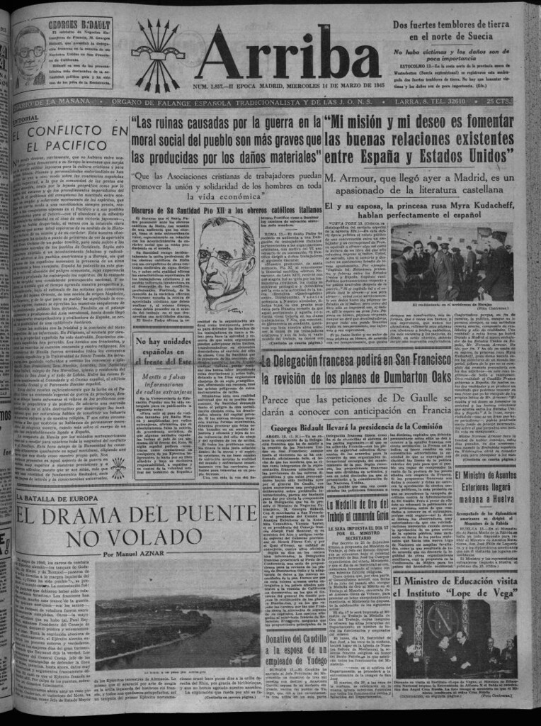Miniatura de Arriba del 14 de marzo de 1945