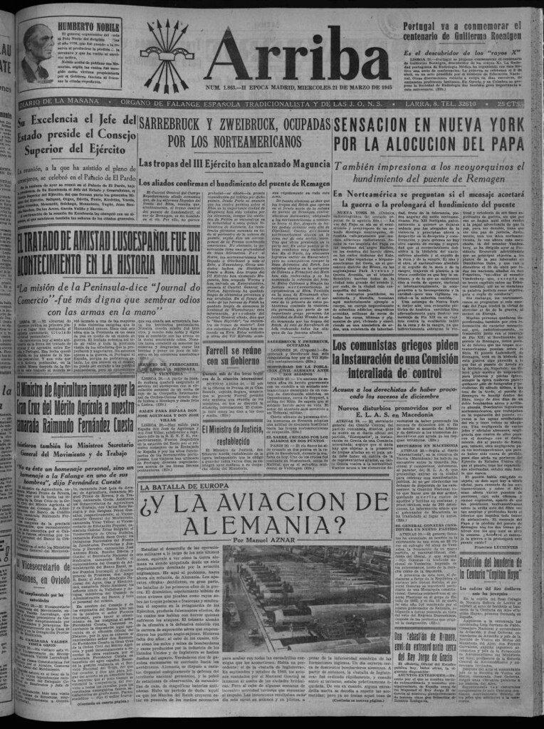 Miniatura de Arriba del 21 de marzo de 1945