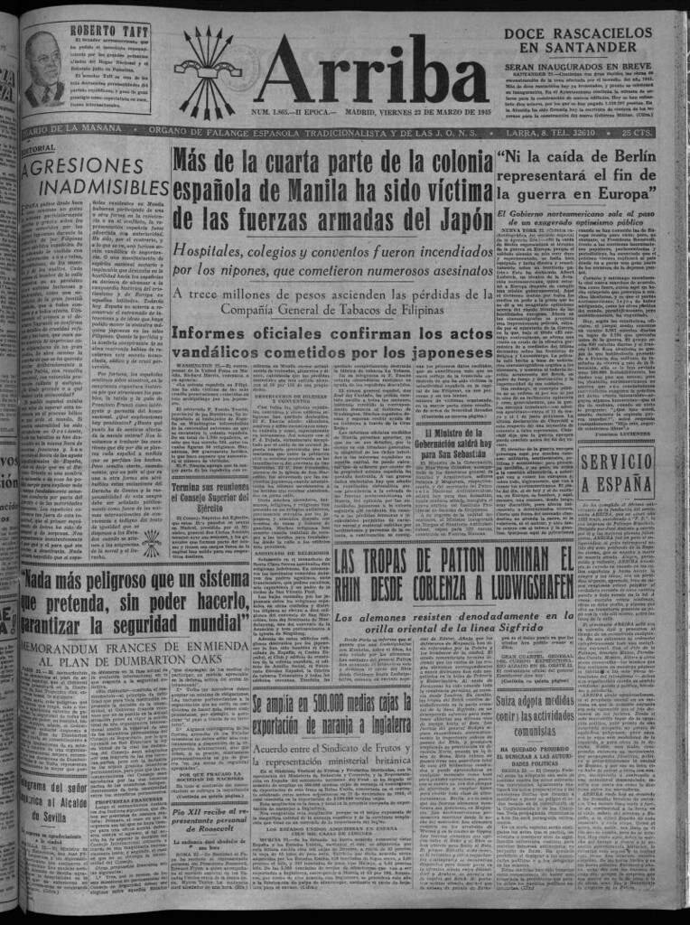 Miniatura de Arriba del 23 de marzo de 1945