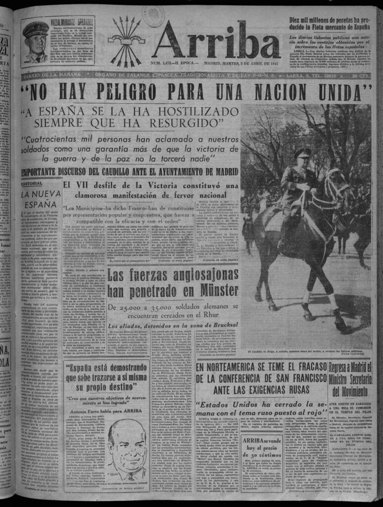 Miniatura de Arriba del 3 de abril de 1945