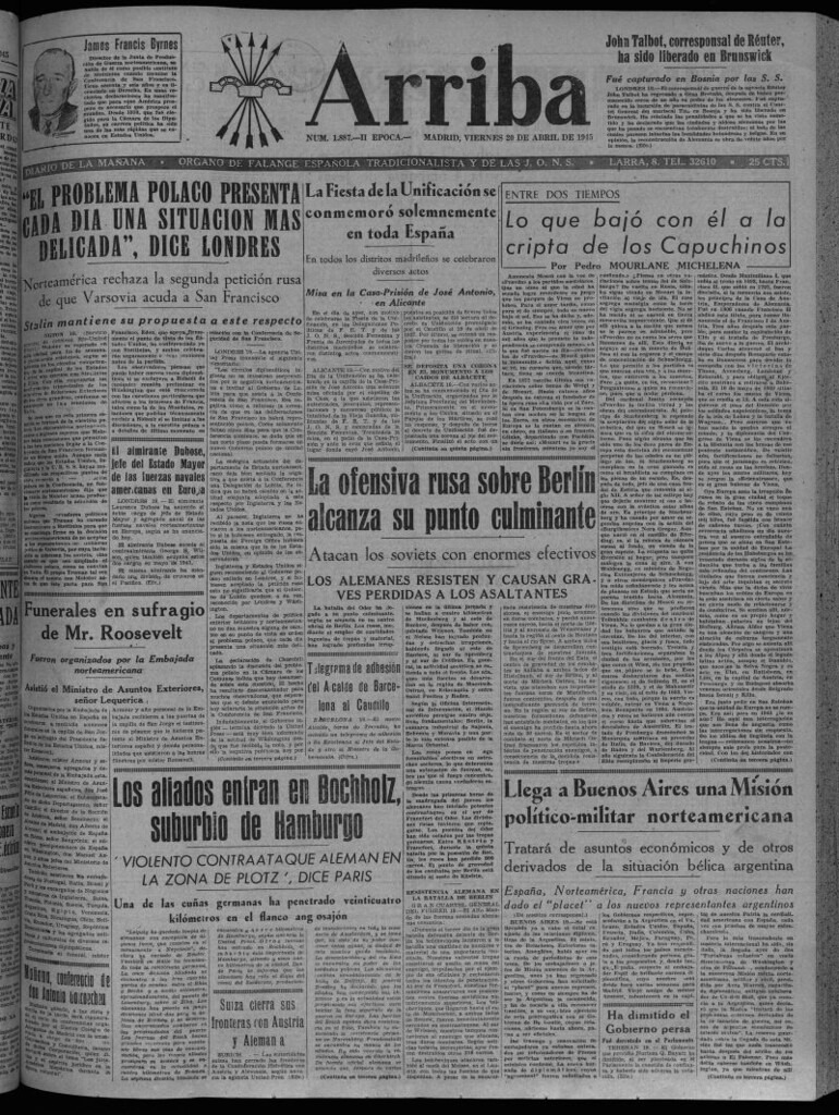 Miniatura de Arriba del 20 de abril de 1945