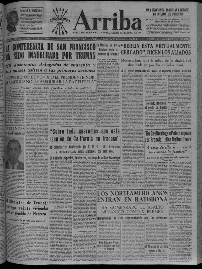 Miniatura de Arriba del 26 de abril de 1945