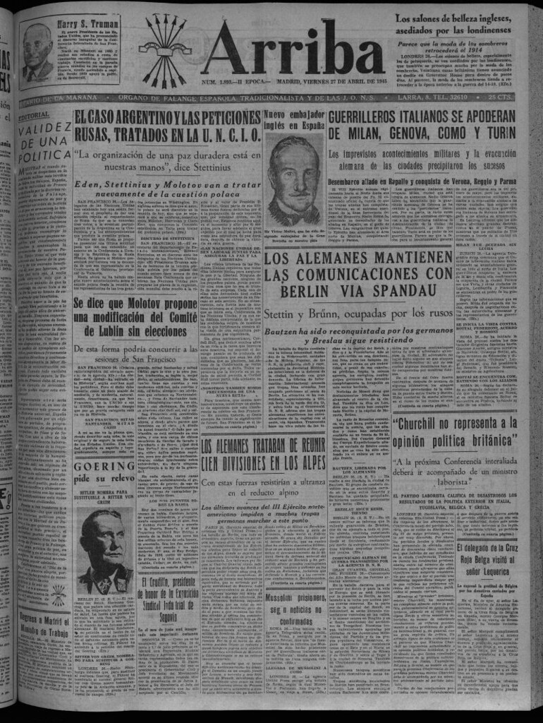 Miniatura de Arriba del 27 de abril de 1945