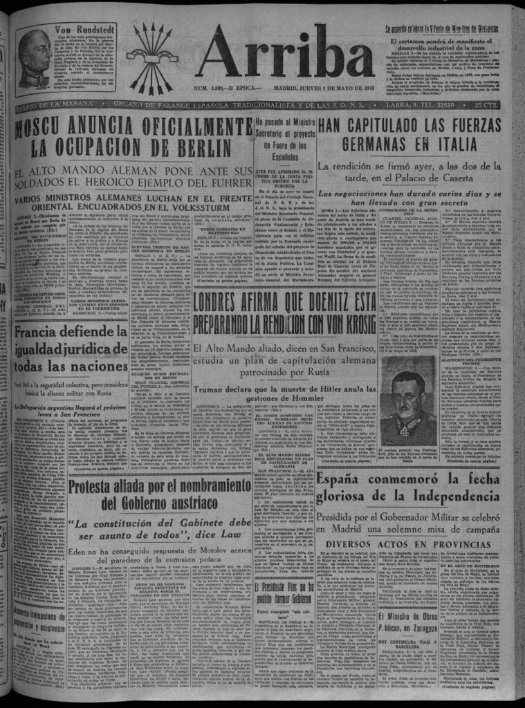 Miniatura de Arriba del 3 de mayo de 1945