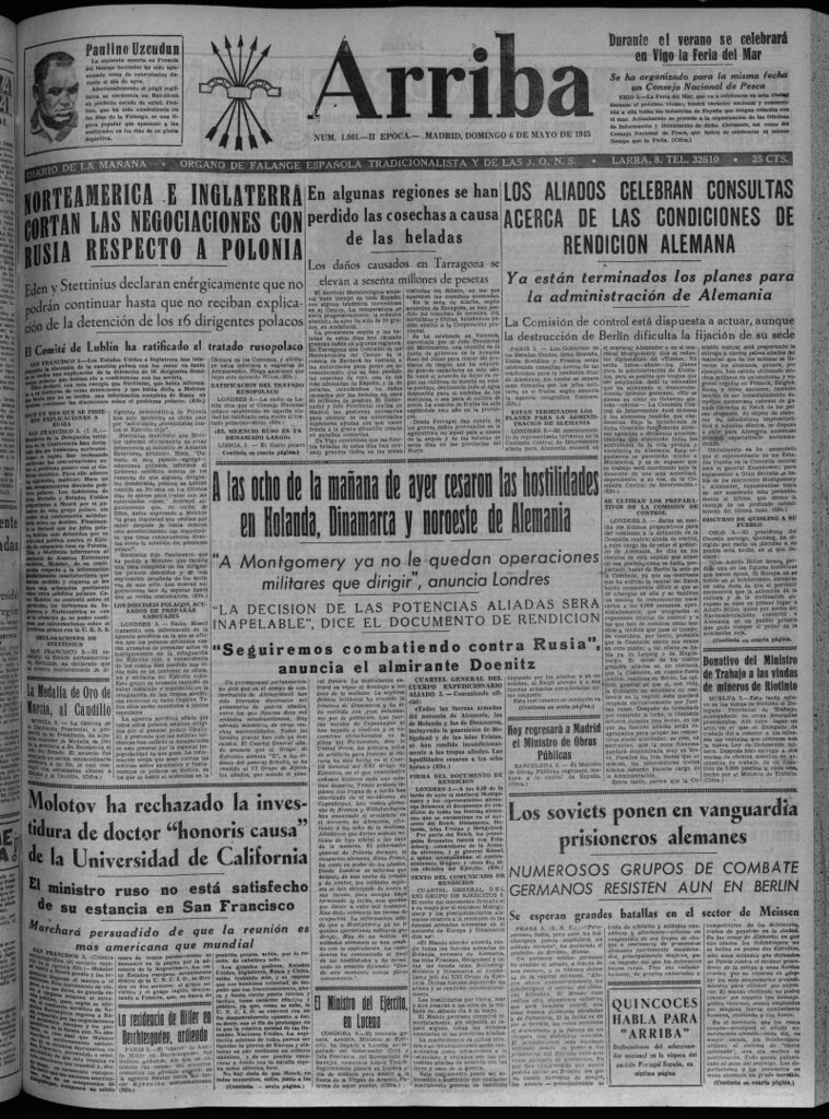 Miniatura de Arriba del 6 de mayo de 1945