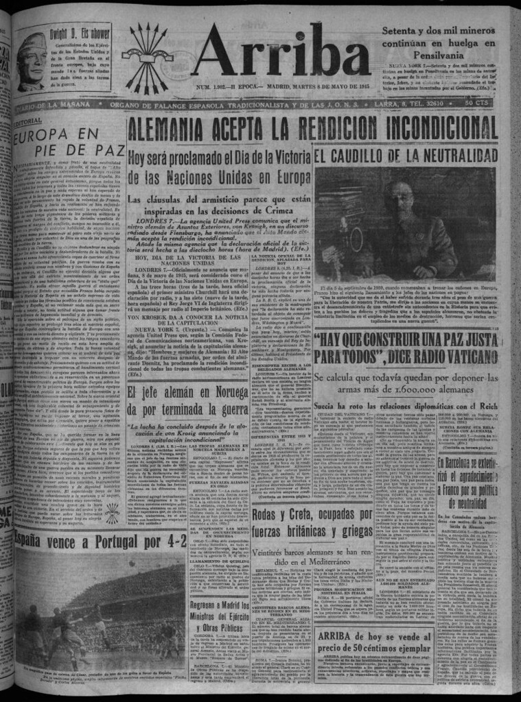 Miniatura de Arriba del 8 de mayo de 1945