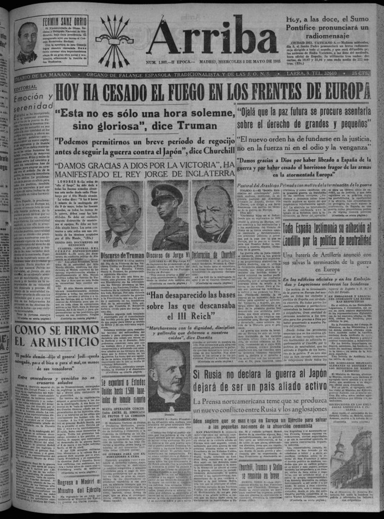 Miniatura de Arriba del 9 de mayo de 1945