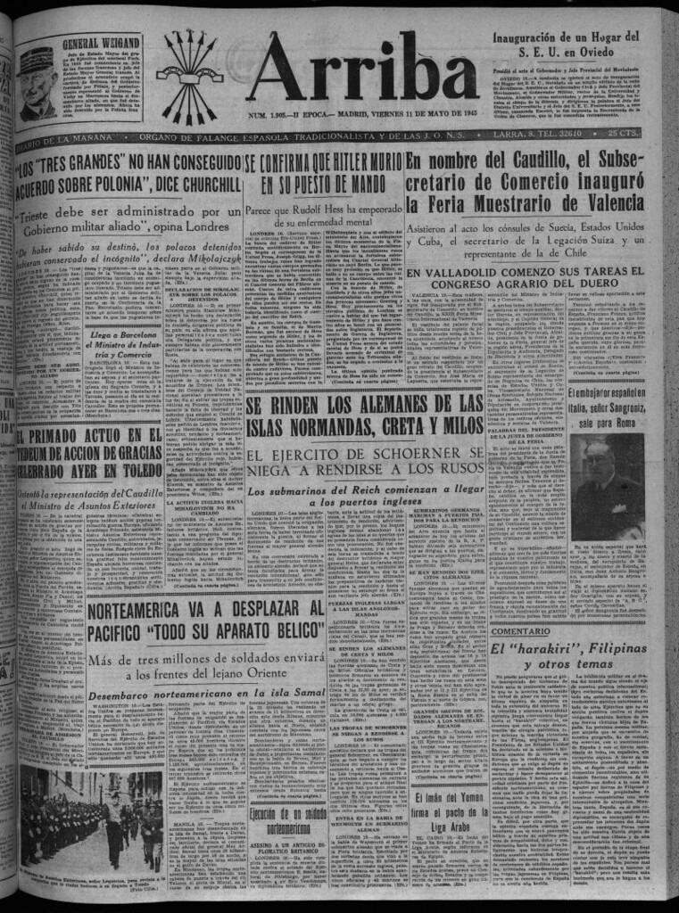 Miniatura de Arriba del 11 de mayo de 1945