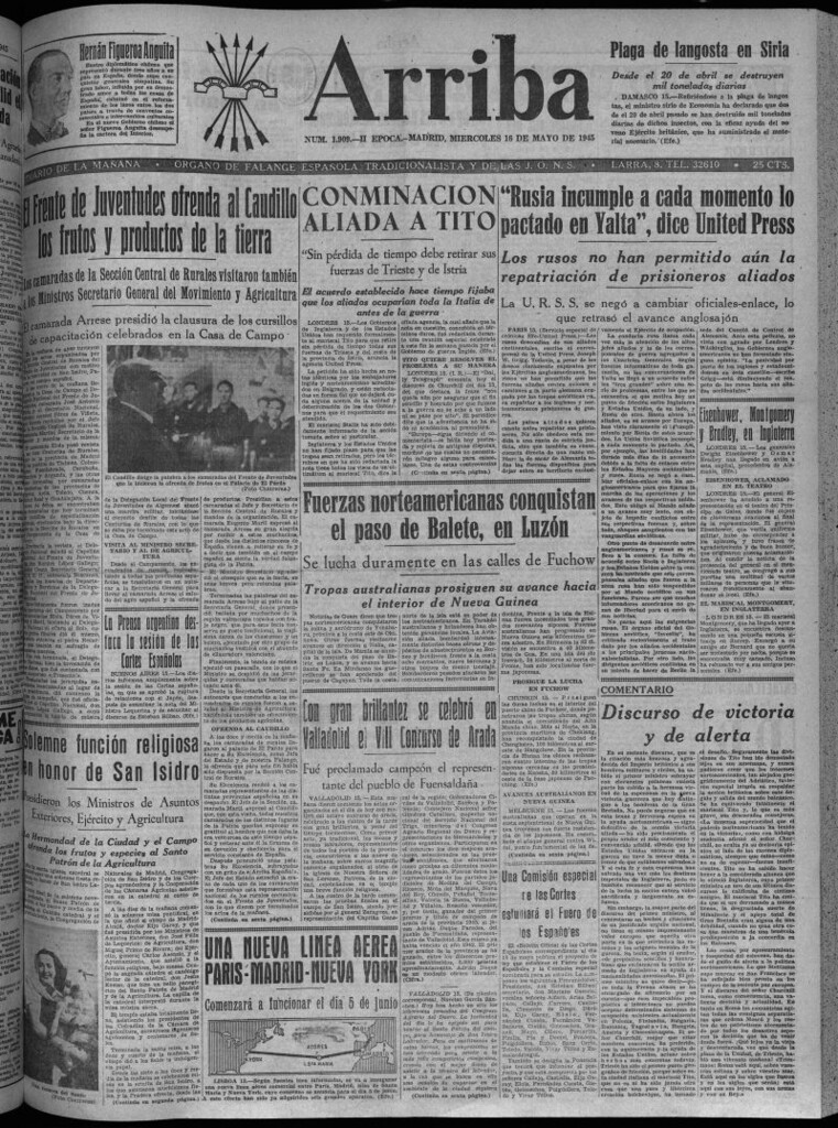 Miniatura de Arriba del 16 de mayo de 1945