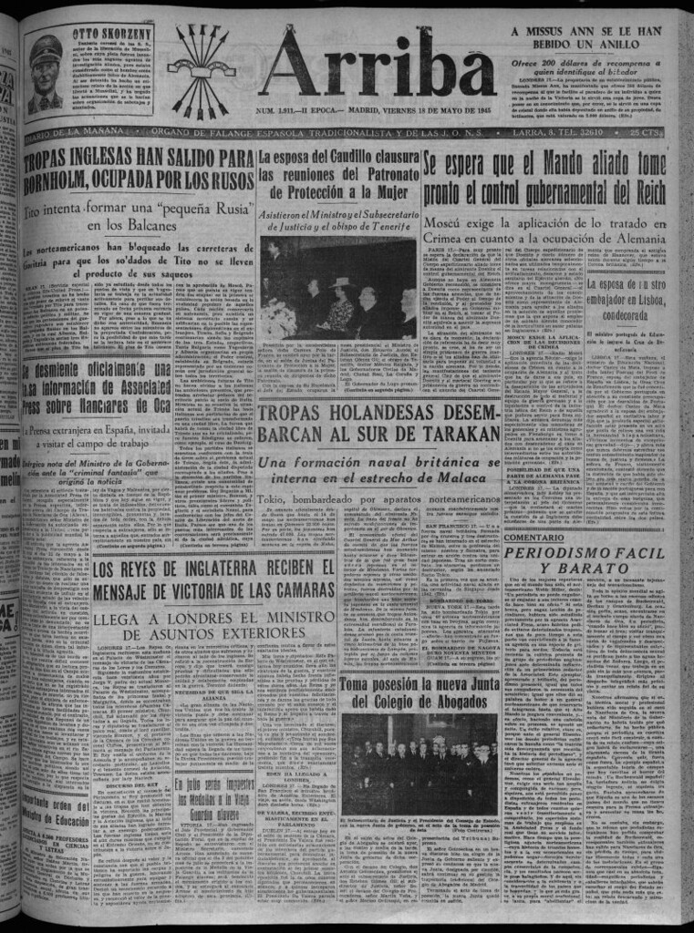 Miniatura de Arriba del 18 de mayo de 1945