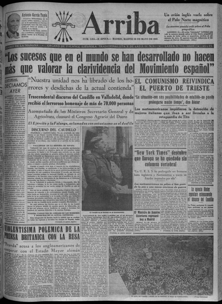 Miniatura de Arriba del 22 de mayo de 1945