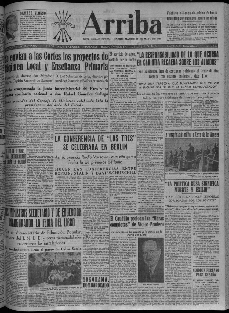 Miniatura de Arriba del 29 de mayo de 1945