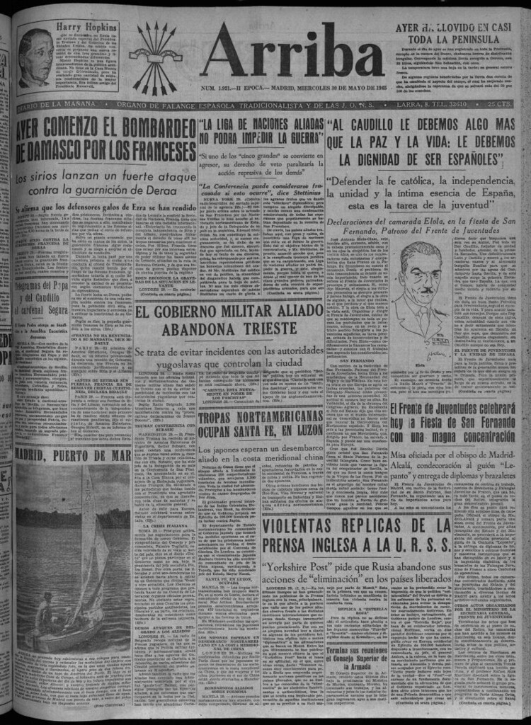 Miniatura de Arriba del 30 de mayo de 1945