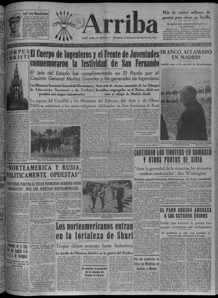 Miniatura de Arriba del 31 de mayo de 1945