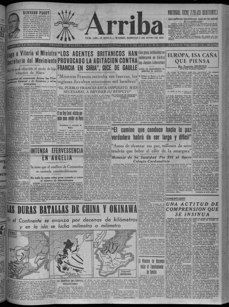 Miniatura de Arriba del 3 de junio de 1945
