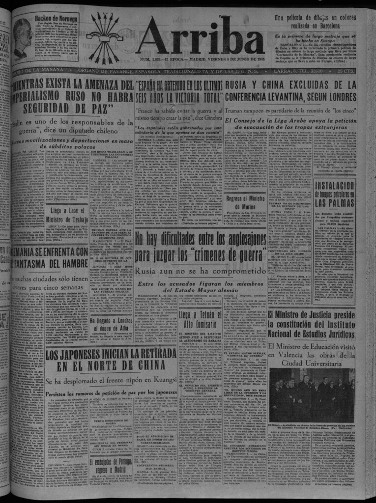 Miniatura de Arriba del 8 de junio de 1945