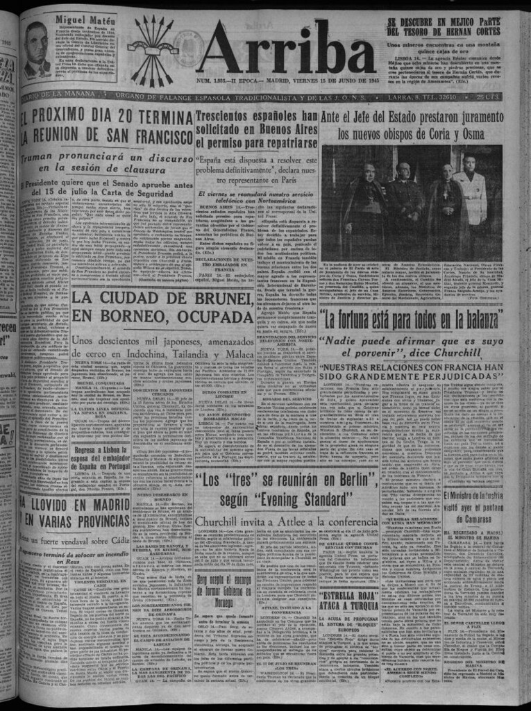 Miniatura de Arriba del 15 de junio de 1945