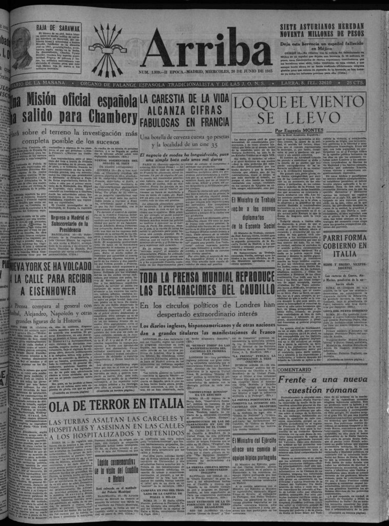 Miniatura de Arriba del 20 de junio de 1945