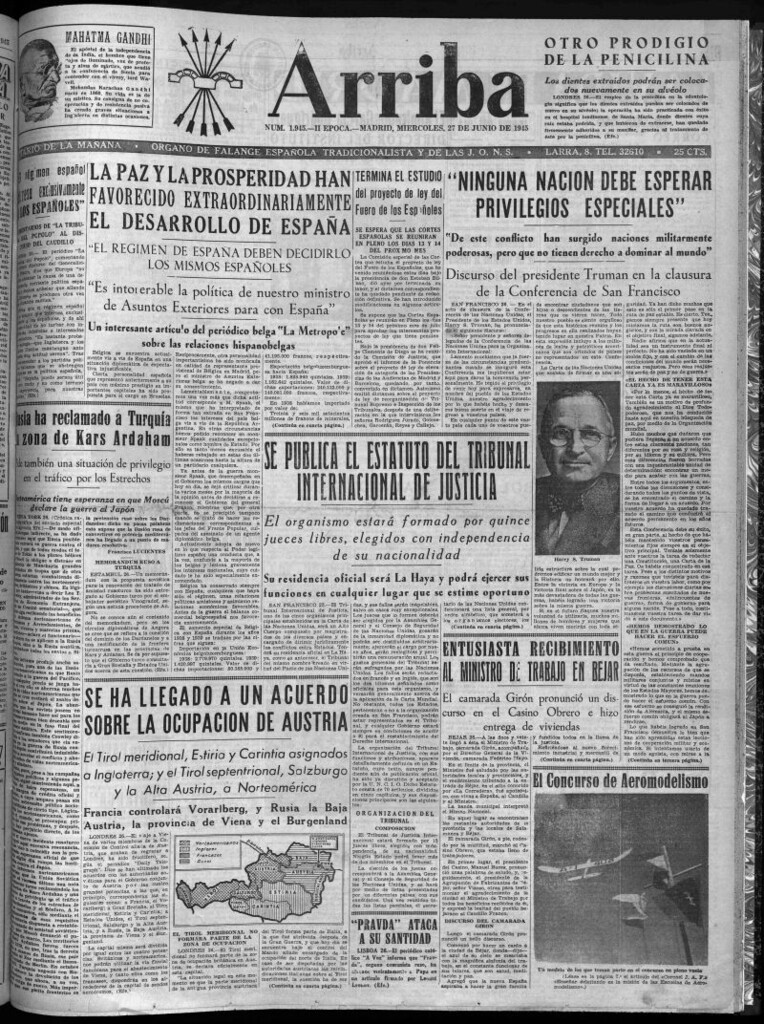 Miniatura de Arriba del 27 de junio de 1945