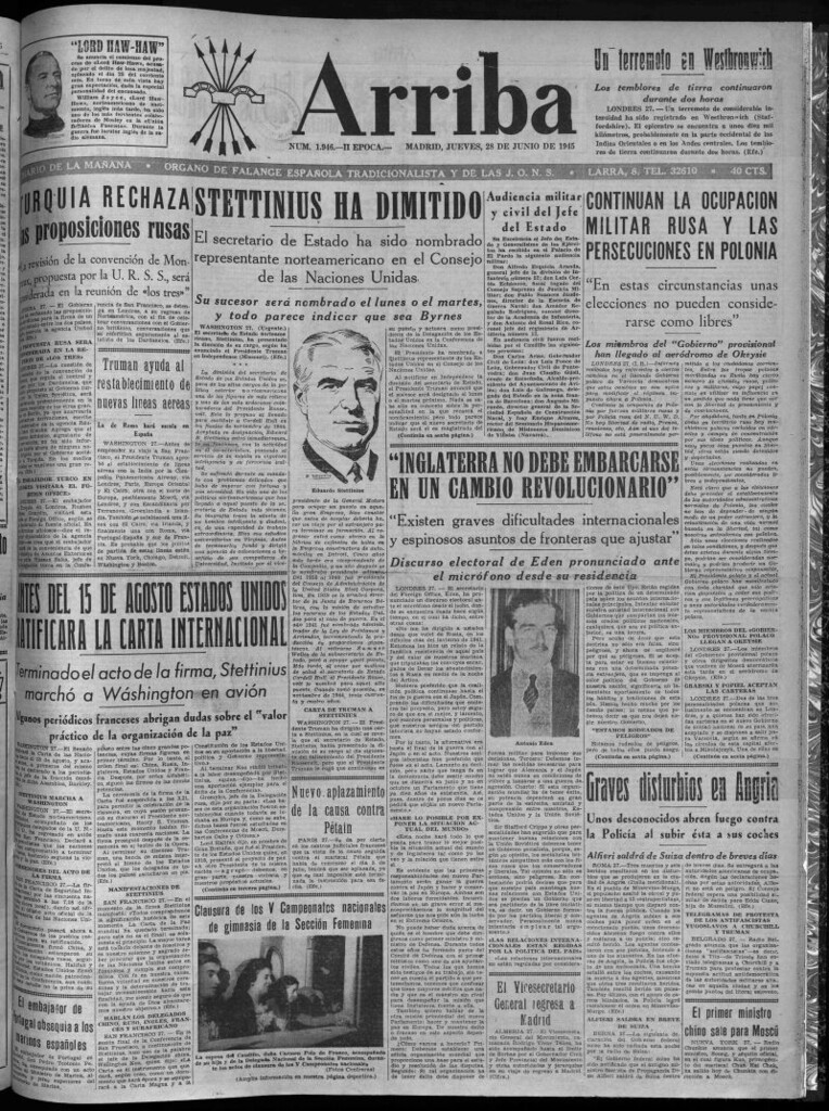 Miniatura de Arriba del 28 de junio de 1945